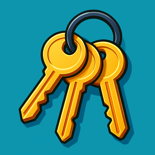 pack of key.
In-Game asset.  High contrast.  No shadows. 3D