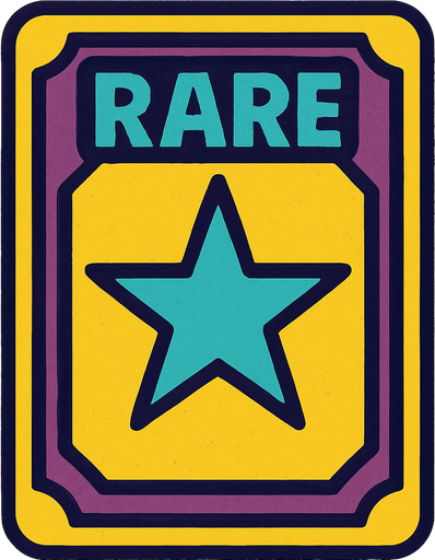 rare card.
In-Game asset.  2d.  High contrast.  No shadows