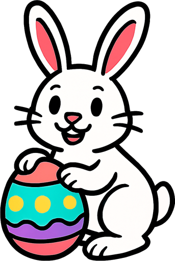 EASTER BUNNY.
In-Game asset.  2d.  High contrast.  No shadows