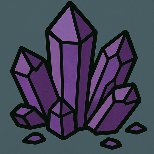 A purple cristal rock