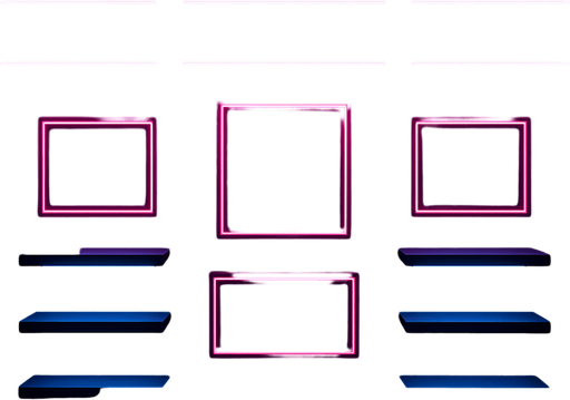 Make a shop backdrop with display shelves and framed areas to place items