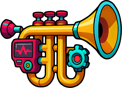 Trompeta evolucionada.
In-Game asset.  2d.  High contrast.  No shadows