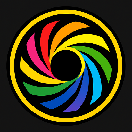 rainbow energy.
In-Game asset.  2d.  High contrast.  No shadows