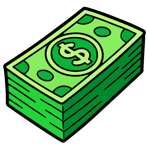 money.
In-Game asset.  2d.  High contrast.  No shadows