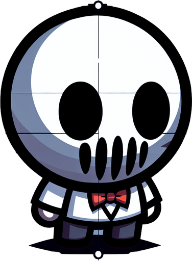 maak een horror player karakter van boven af en het moet vriendelijk zijn

Single Game Texture. In-Game asset. 2d. Blank background. High contrast. No shadows.