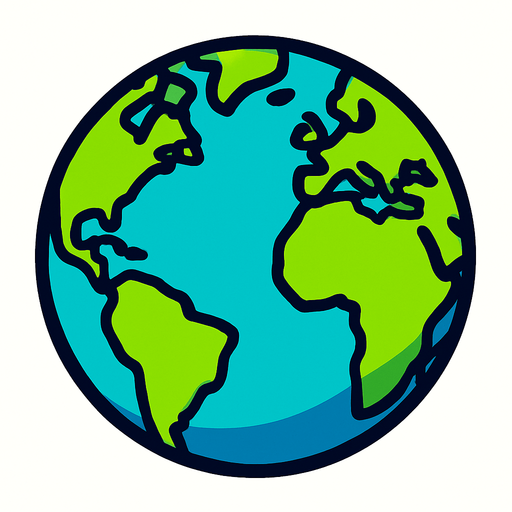 dünya.
In-Game asset.  2d.  High contrast.  No shadows