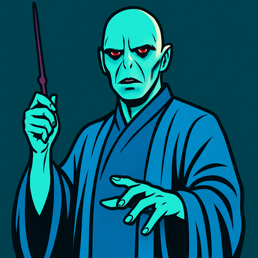 Lord Voldemort.
In-Game asset.  2d.  High contrast.  No shadows