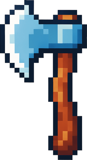 Hacha
Pixel.
In-Game asset.  2d.  High contrast.  No shadows