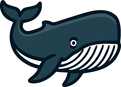 Sperm whale.
In-Game asset.  2d.  High contrast.  No shadows