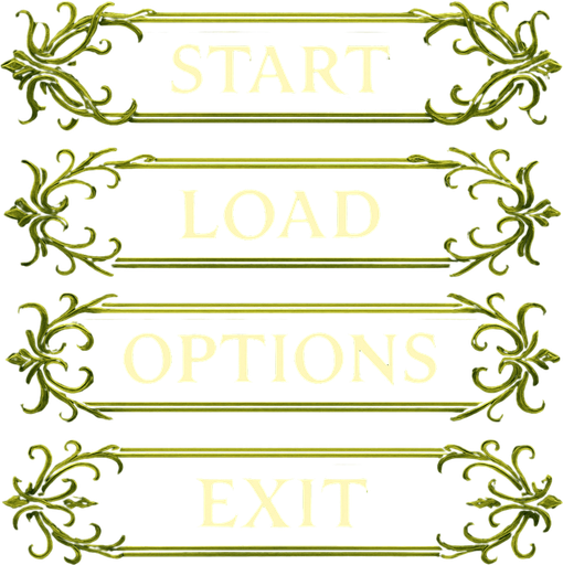 LOTR style buttons with more green color. 1600x230.
In-Game asset.  2d.  High contrast.  No shadows