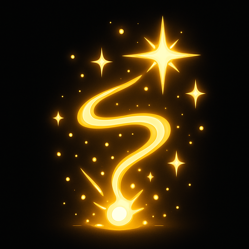 ışıklı büyü ışıltısı.
In-Game asset.  2d.  High contrast.  No shadows