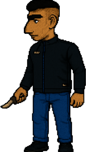 daha uzaktan çekilmiş bir halini yarat. karakterin kafasının üstü ve saçları, ayakları gözüküyor olsun