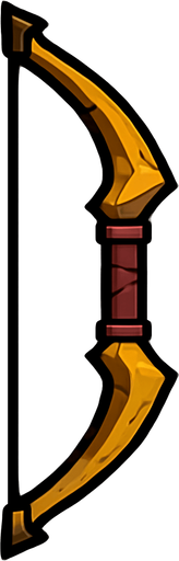 Bow: make it face 90 degrees
In-Game asset.  2d.  High contrast.  No shadows