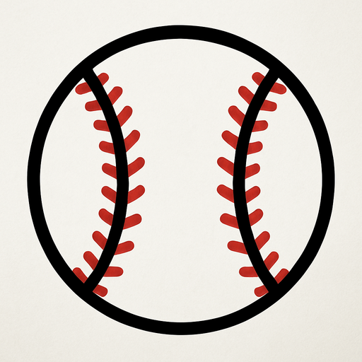 Beyzbol topu.
In-Game asset.  2d.  High contrast.  No shadows