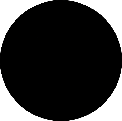 give me black circle.
In-Game asset.  2d.  High contrast.  No shadows