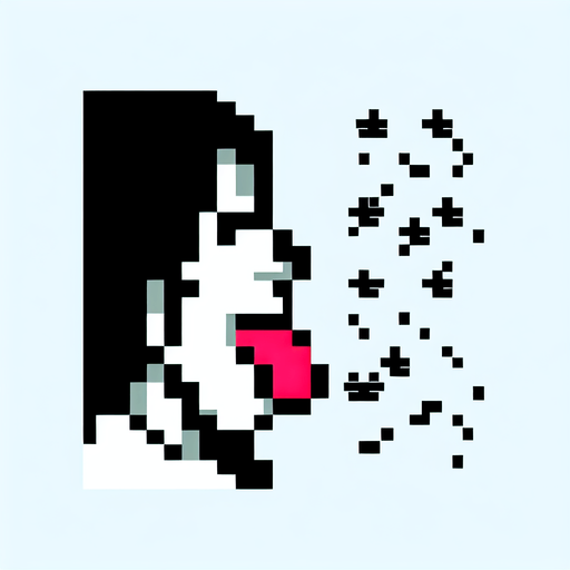 8bit person holding their tongue up to catch snowflakes.
Single Game Texture. In-Game asset. 2d. Blank background. High contrast. No shadows.