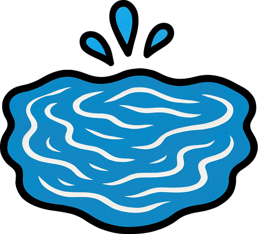 Water.
In-Game asset.  2d.  High contrast.  No shadows