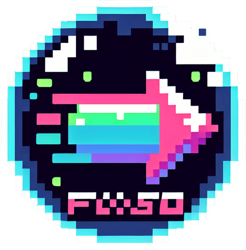pixel art bubble with 2 fast foward arrows neon color.
Single Game Texture. In-Game asset. 2d. Blank background. High contrast. No shadows.