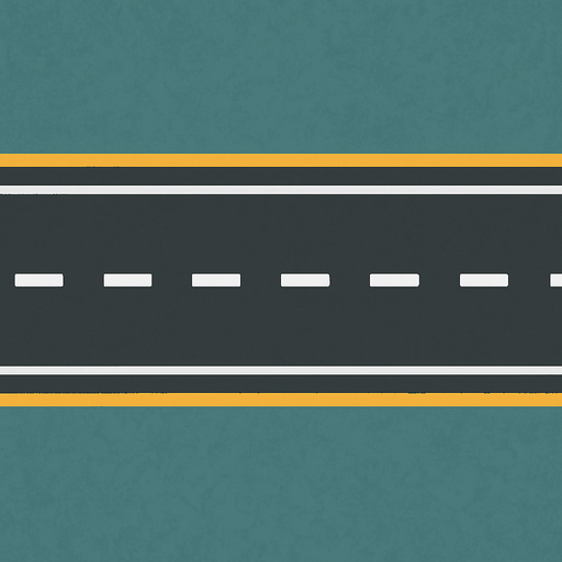 Make a freeway with image ratio of 2048x2732 but freeway should be seem like top view and should go from left to right.
In-Game asset.  2d.  High contrast.  No shadows