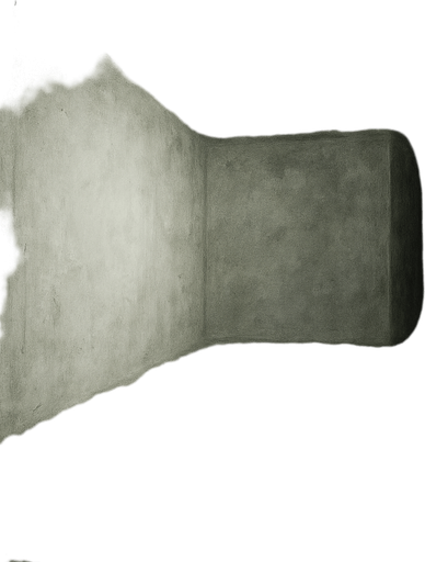 white surreal space with nothing in it looks scary