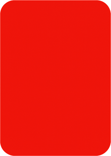 red card.
In-Game asset.  2d.  High contrast.  No shadows