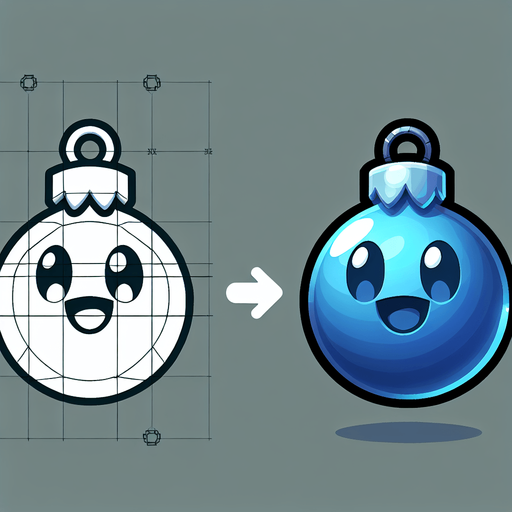 Cartoon Christmas ornament Blue
Single Game Texture. In-Game asset. 2d. Blank background. High contrast. No shadows.