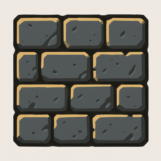 Wallblock.
In-Game asset.  2d.  High contrast.  No shadows