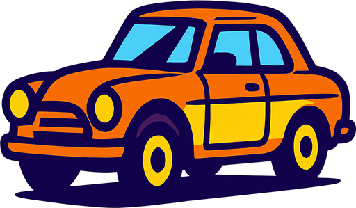 car.
In-Game asset.  2d.  High contrast.  No shadows