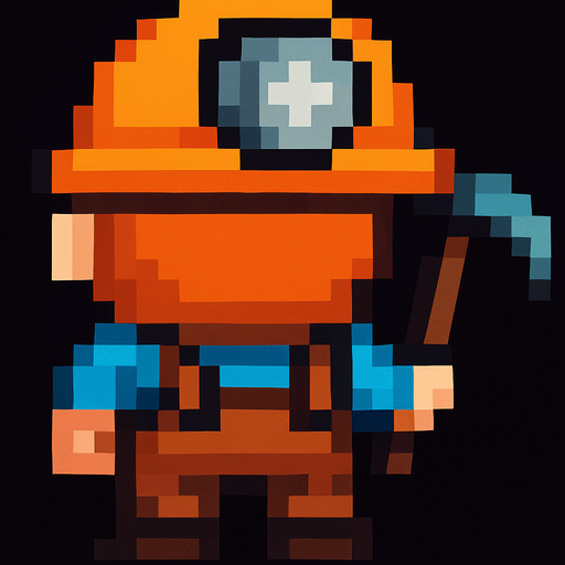 que este minero este dando la espalda