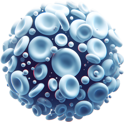 white blood cell.
Single Game Texture.  In-Game asset.  2d.  Blank background.  High contrast.  No shadows