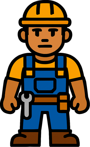 Worker.
In-Game asset.  2d.  High contrast.  No shadows