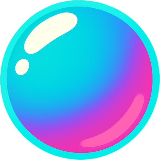 burbuja.
In-Game asset.  2d.  High contrast.  No shadows