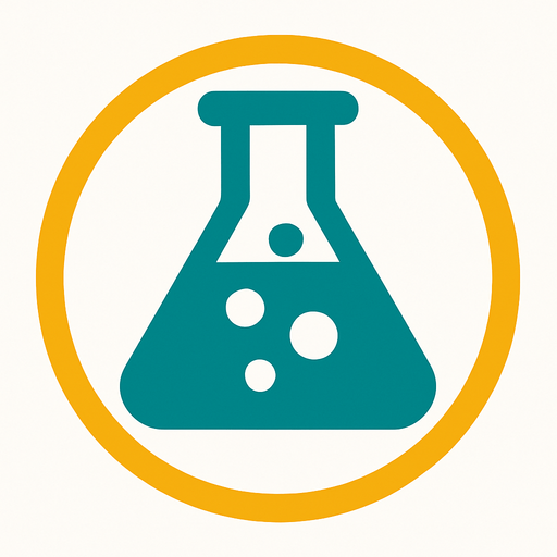 Science icon.
In-Game asset.  2d.  High contrast.  No shadows