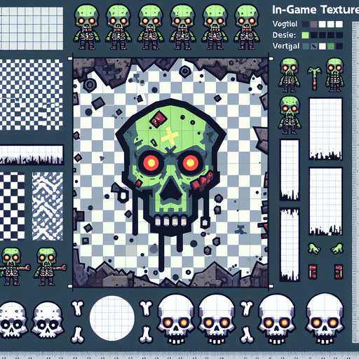 zombie kamikaze, vertical top view.
Single Game Texture. In-Game asset. 2d. Blank background. High contrast. No shadows.