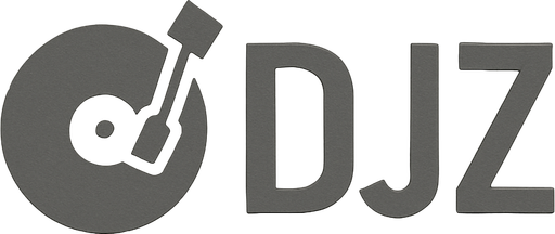 simple grey colored DJZ logo