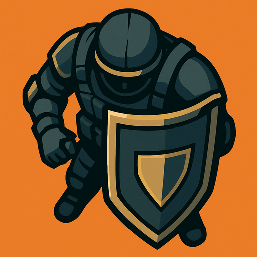 Üstten bakış agır kalkanlı kalkanı önüne tutmuş  modern asker.
In-Game asset.  2d.  High contrast.  No shadows