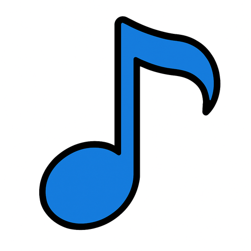 2D muzik notasi.
In-Game asset.  2d.  High contrast.  No shadows