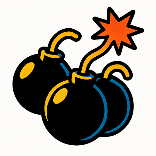 bomb_multi.
In-Game asset.  2d.  High contrast.  No shadows