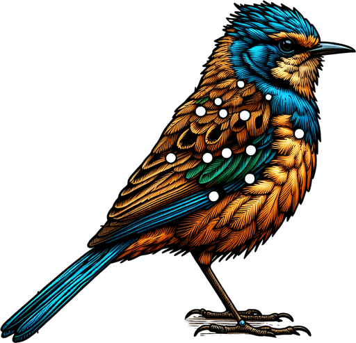 Bird.
2D cartoon, no background