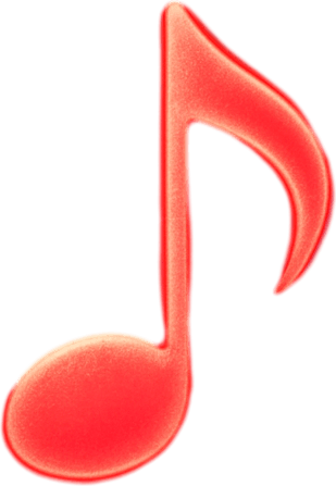 A single glowing red melody symbol in the center, surrounded by soft blue light, abstract sound waves gently radiating outward, dreamy and minimalistic background, magical atmosphere, high contrast lighting, perfect for a music-themed game, 4K, highly detailed.
In-Game asset.  2d.  High contrast.  No shadows