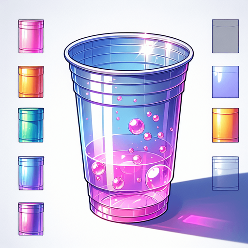 shiny plastic cup, no lid, anime, empty
Single Game Texture. In-Game asset. 2d. Blank background. High contrast. No shadows.