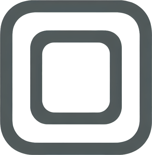 Simple White square round corners. Vector. No details. Single Game Texture. In-Game asset. 2d. White background. High contrast. No shadows.
