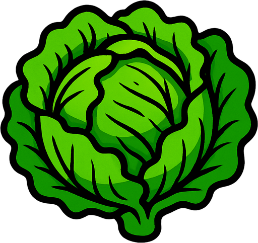 lechuga.
In-Game asset.  2d.  High contrast.  No shadows