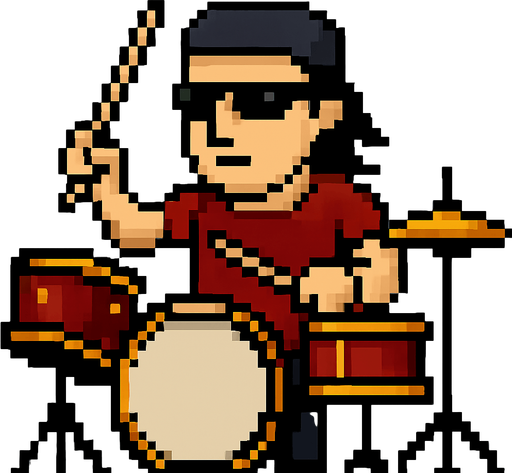 he is holding drumstick