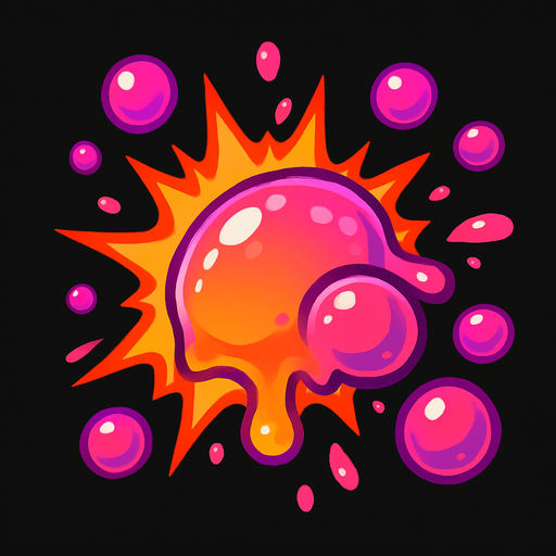 Bubble explode FX.
In-Game asset.  2d.  High contrast.  No shadows