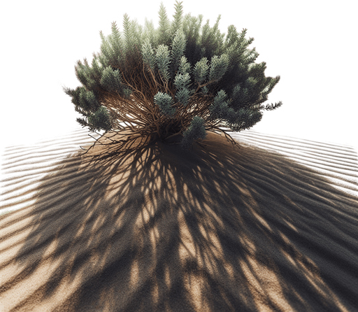 DUNE BUSH, TOP VIEW