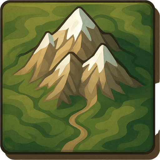 Mountain tile on top viewing.
In-Game asset.  2d