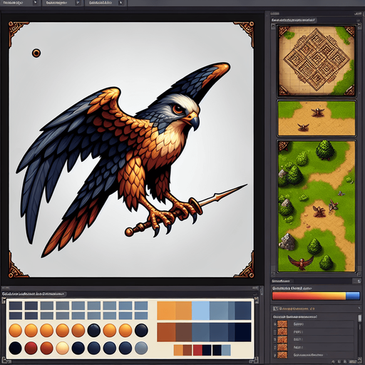 A good but dangerous falcon. Warcraft 3 art. Single Game Texture. In-Game asset. 2d. High contrast. No shadows..
Single Game Texture. In-Game asset. 2d. Blank background. High contrast. No shadows.