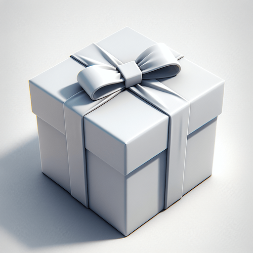 top face of a white gift.
Single Game Texture. In-Game asset. 2d. Blank background. High contrast. No shadows.