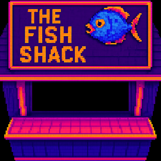 Change the sign to say “The Fish Shack” and make the window larger.